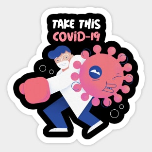 Doctor vs. Coronavirus Covid-19 Sticker